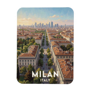 Milan Italy Cathedral Travel Scene ✨ Magnet