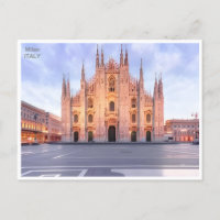Milan Italy Duomo di Milano Travel Art Vintage