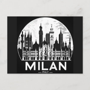 Milan Italy Skyline Postcard