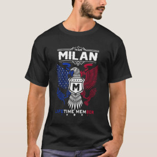 Milan Name T Shirt - Milan Eagle Lifetime Member G