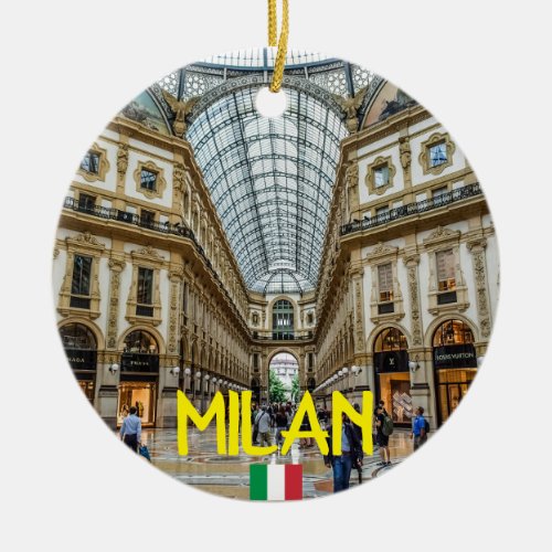 Milan Panoramic Christmas Ornament
