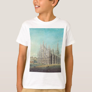 Milan Piazza del Duomo 1850s by Carlo Bossoli Art T-Shirt