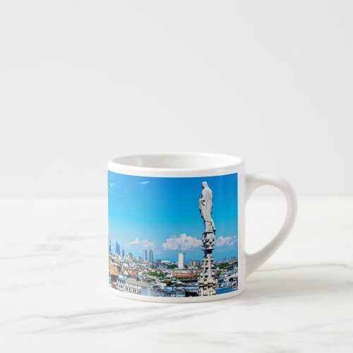 Milan skyline espresso cup