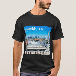 Milan skyline in Italy T-Shirt