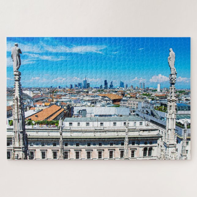 Milan skyline jigsaw puzzle (Horizontal)