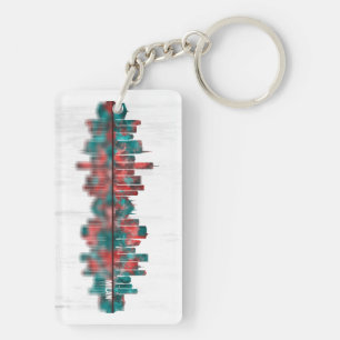 Milan Skyline Keychain