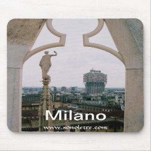 Milan Skyline Panorama Mousepad