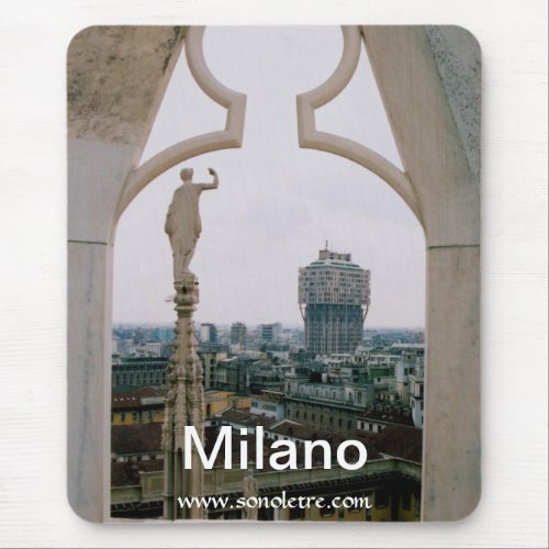 Milan Skyline Panorama Mousepad