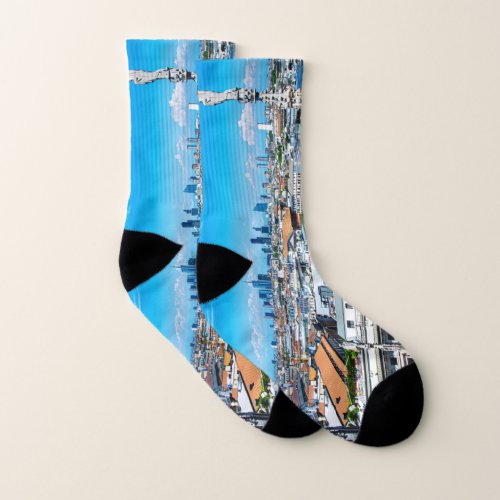 Milan skyline socks