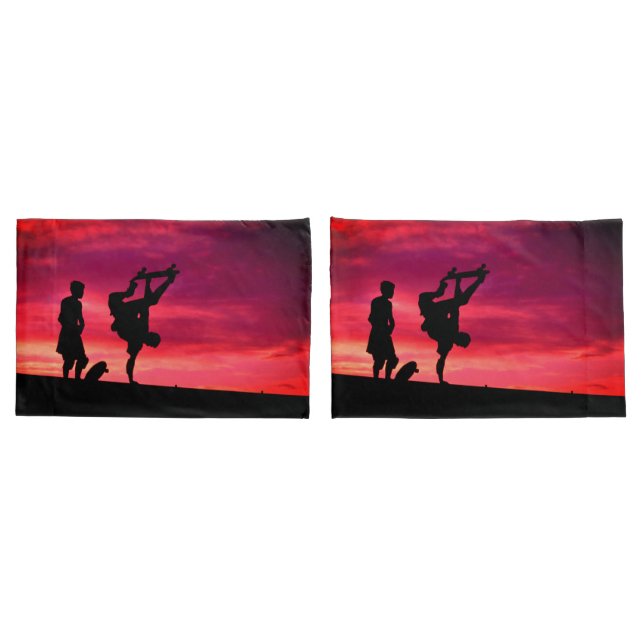 Milan Sunset with Lance and Caballero Pillow Case (Back-Set)