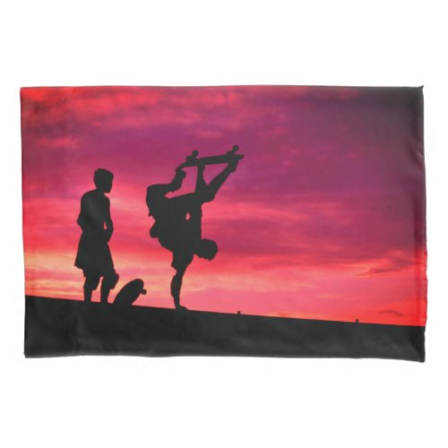 Milan sunset with Lance and Caballero Pillow Case