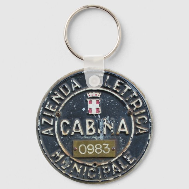 Milano Azienda Elettrica Municipale Cabina Keychain (Front)