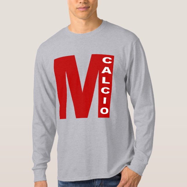 MILANO CALCIO gray shirt long sleeves (Front)