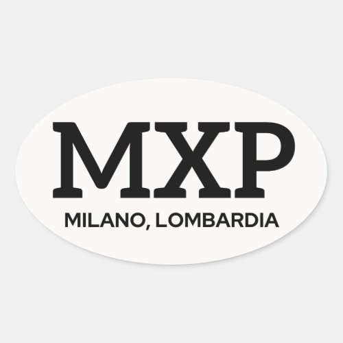 Milano IATA Sticker 1