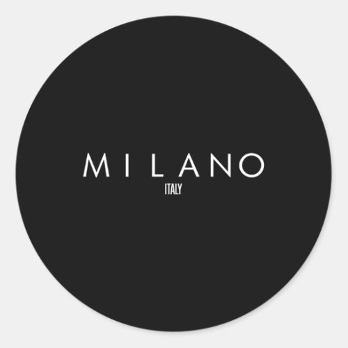 Milano Italy Classic Round Sticker