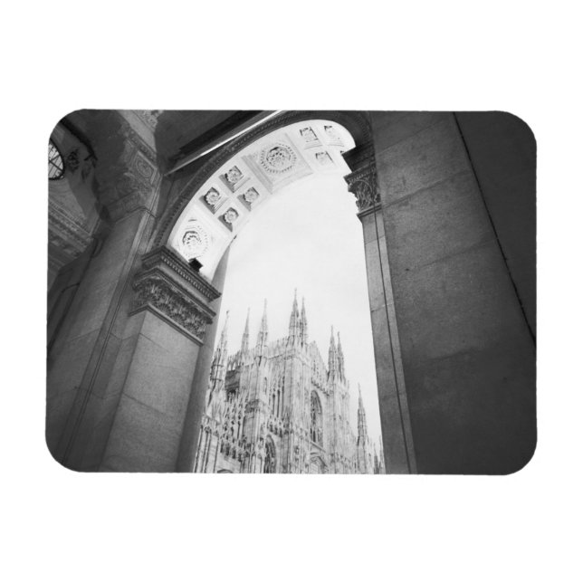 Milano Italy, Galleria View of the Duomo Magnet (Horizontal)