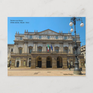 Milano, Italy - La Scala Theater, opera house Postcard