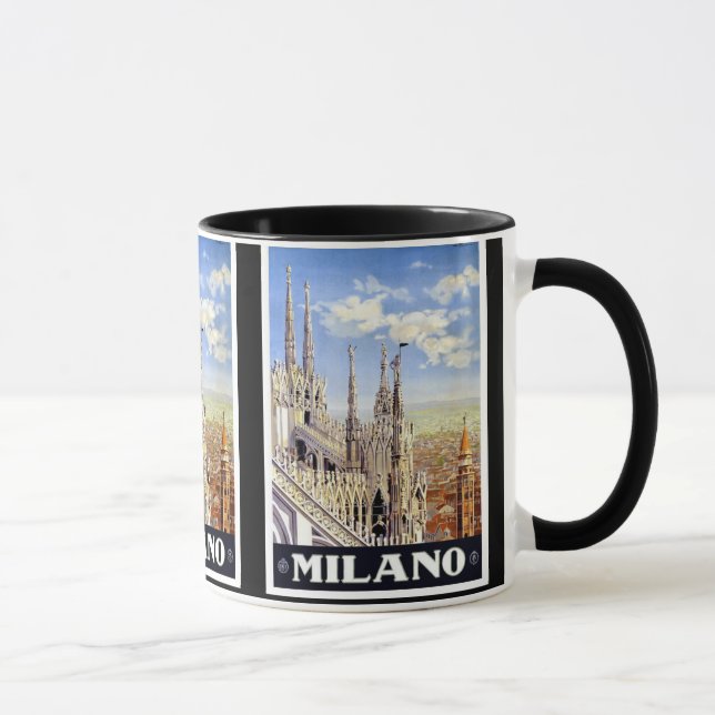 Milano Italy Vintage Travel Mug (Right)