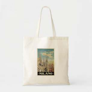 Milano Milan Italy Vintage Travel Tote Bag