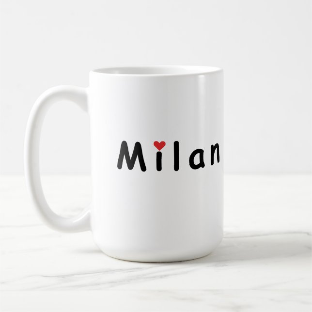 Milano Milano Italy I love Milan Coffee Mug (Left)