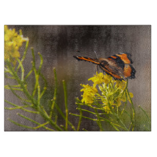 Milbert's Tortoiseshell Butterfly Close Up Cutting Board