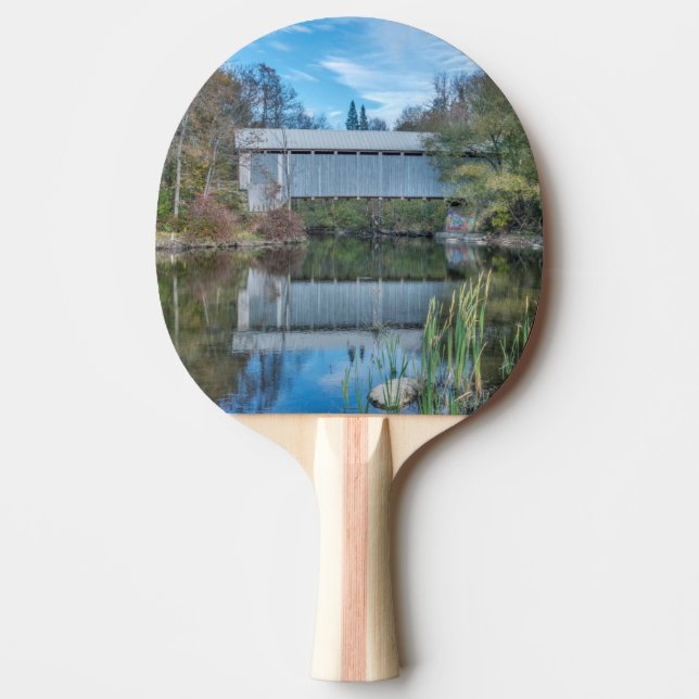 Milby Covered Bridge Ping-Pong Paddle (Front)