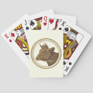 Milch Cow (Milk Cow) Easy to Edit Background Color Poker Cards