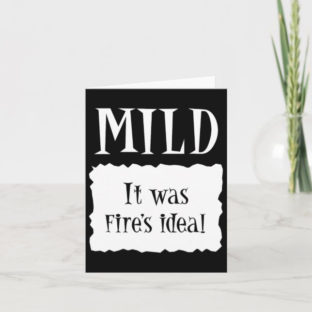 Mild - Hot Packet Halloween Taco Costume 1  Card (Front)