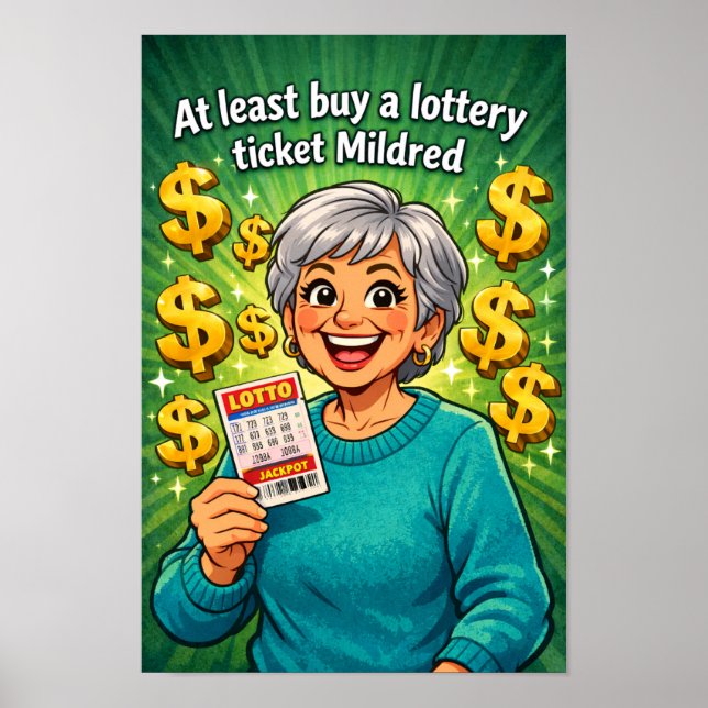Mildred’s Lucky Lottery Moment  Poster (Front)