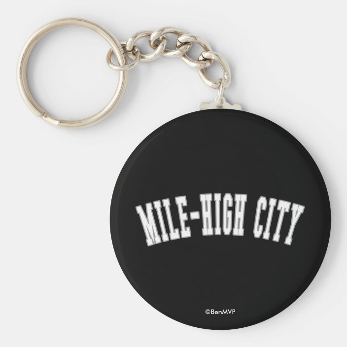 Mile-High City Key Chain