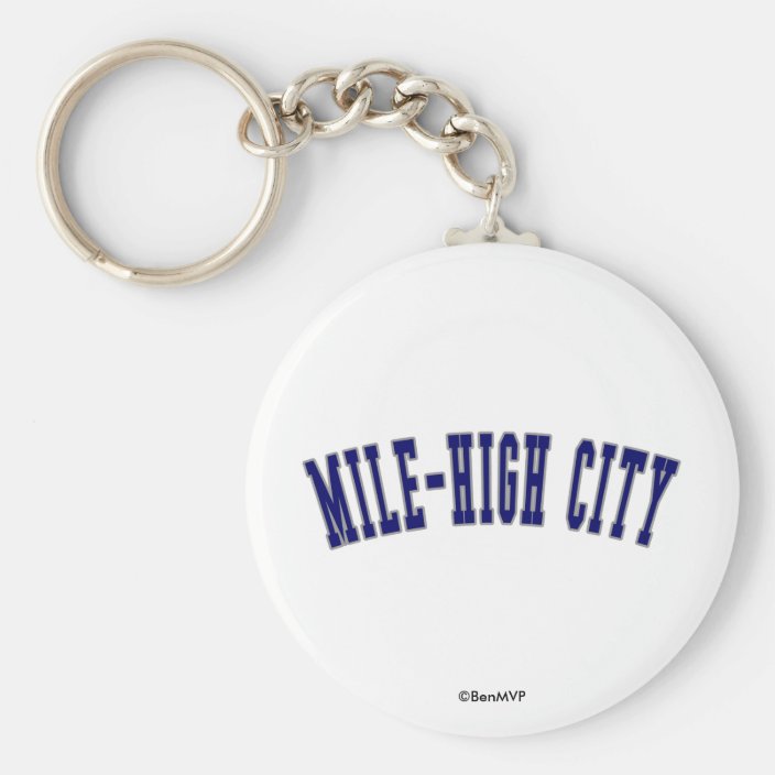 Mile-High City Keychain