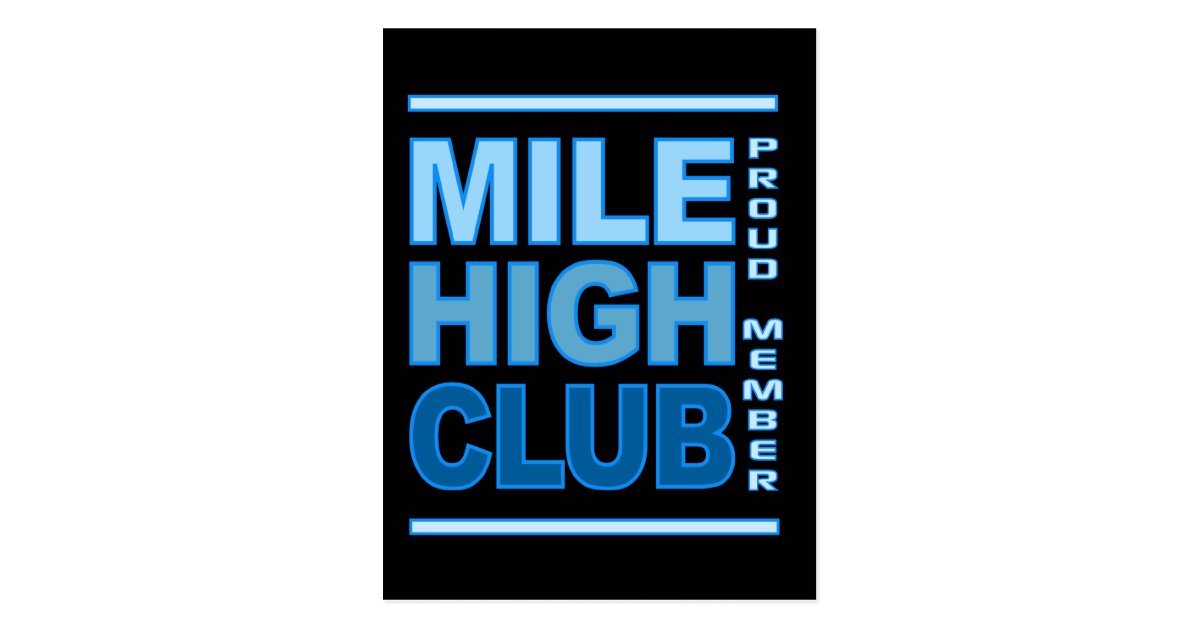 Mile High Club Postcard