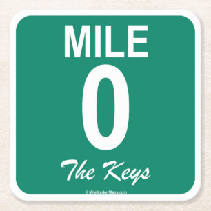 Mile Marker 0 Coasters for Rum Runners & Mojitos