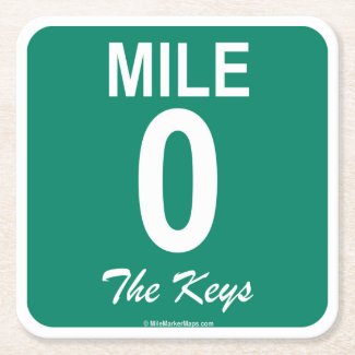 Mile Marker 0 Coasters for Rum Runners & Mojitos