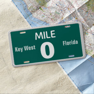 Mile Marker 0 Key West, FL License Plate