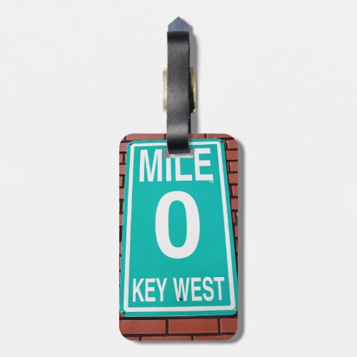 Mile Marker 0 Sign Luggage Tag