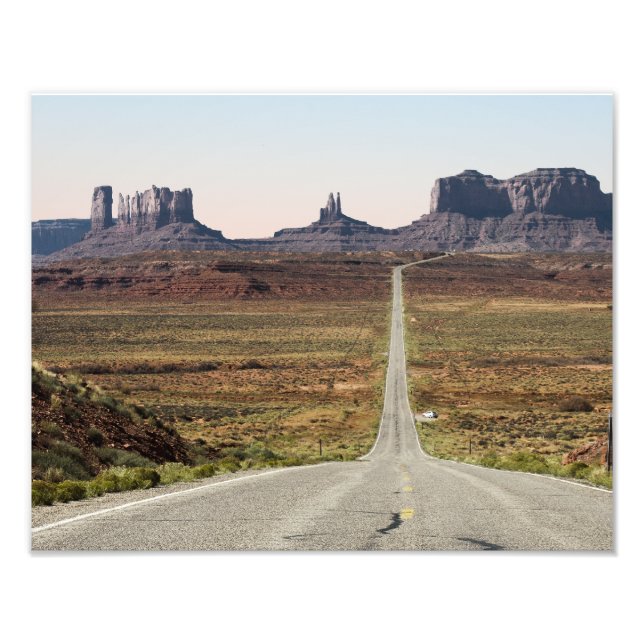 Mile Marker 13 Utah Highway Monument Valley Photo Print (Front)