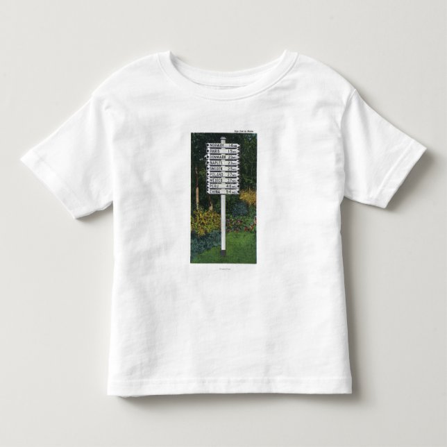 Mile Marker Sign Post Toddler T-shirt (Front)