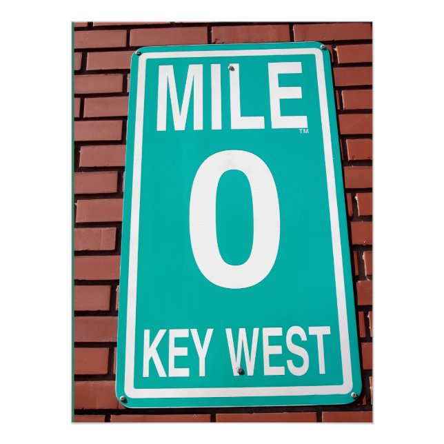 mile marker zero sign key west florida (Front)