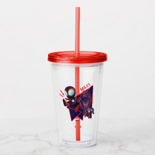 Miles and TWIST-E Glow Webs Glow Acrylic Tumbler