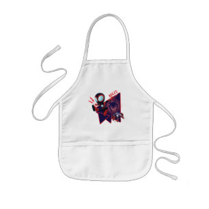 Miles and TWIST-E Glow Webs Glow Kids' Apron