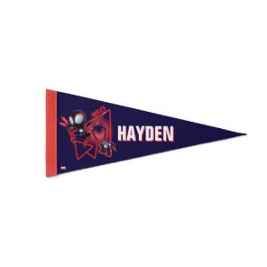 Miles and TWIST-E Glow Webs Glow Pennant Flag