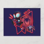 Miles and TWIST-E Glow Webs Glow Postcard