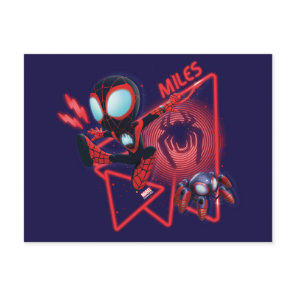 Miles and TWIST-E Glow Webs Glow Postcard
