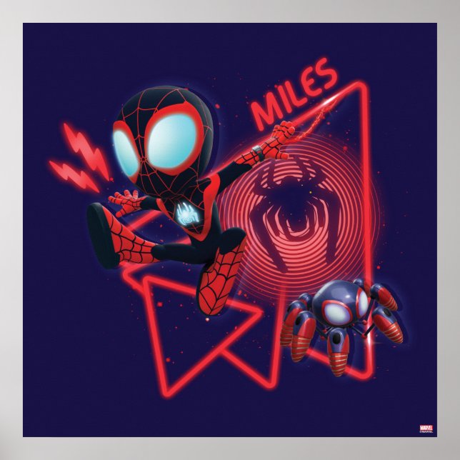 Miles and TWIST-E Glow Webs Glow Poster (Front)