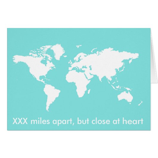 miles apart but close at heart cards (Front Horizontal)