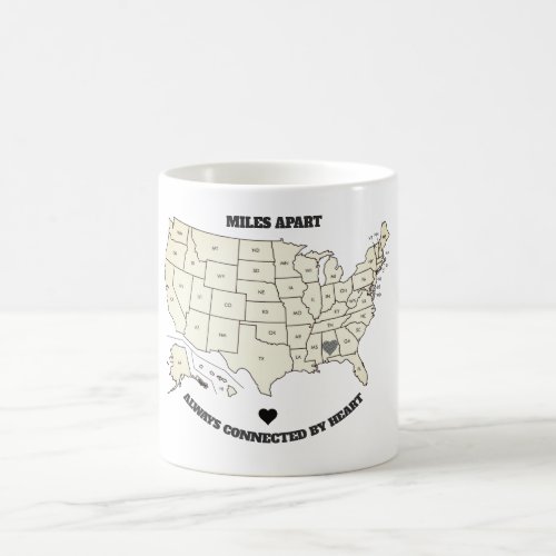Miles Apart From Alabama to Any State Mug