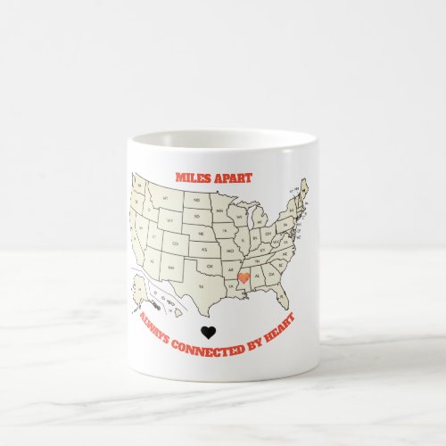 Miles Apart From Mississippi to Any State Mug