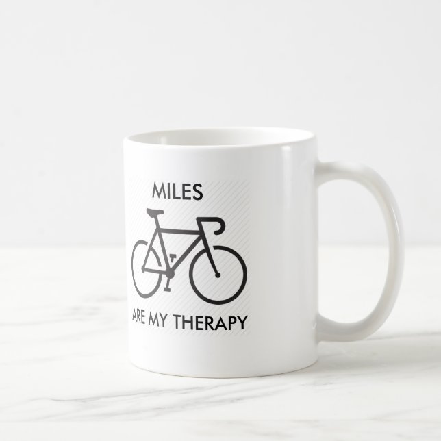 Miles Are My Therapy Coffee Mug (Right)