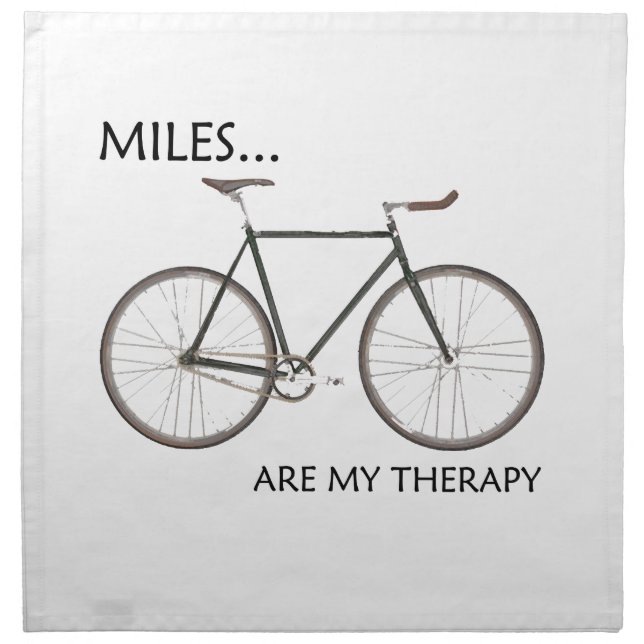 MIles Are My Therapy Napkin (Front)